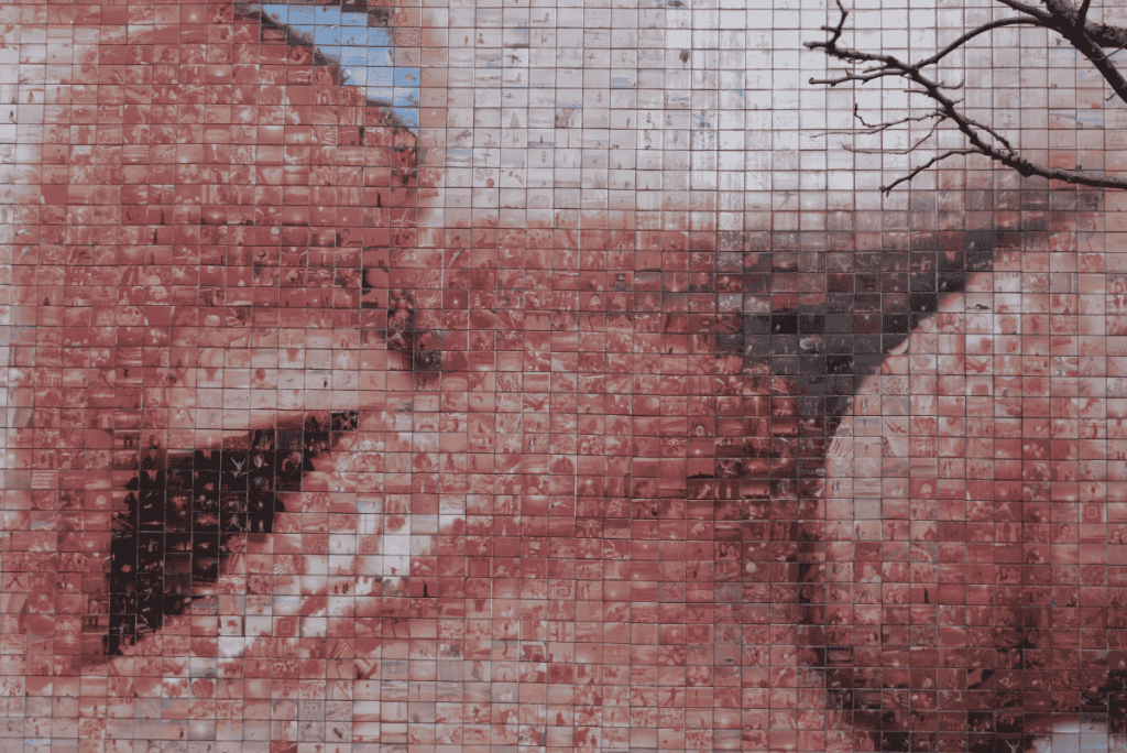 Die Kusswand in Barcelona